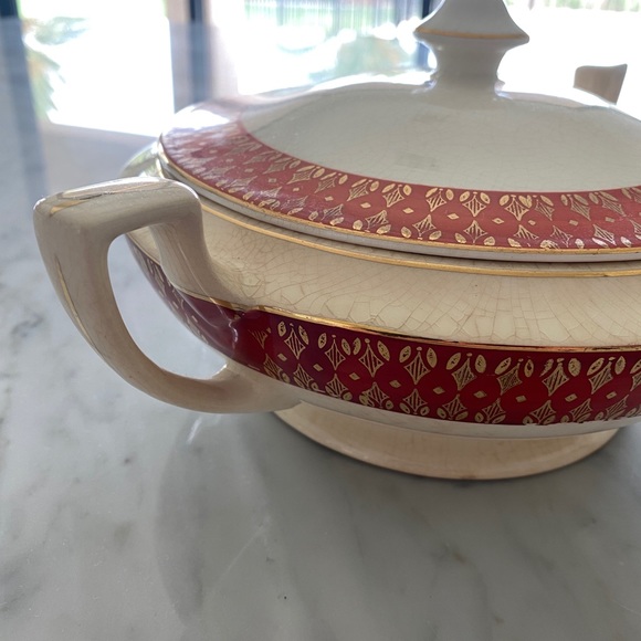 The Cronin China Co. pot w/ lid 22 karat gold - Picture 6 of 15